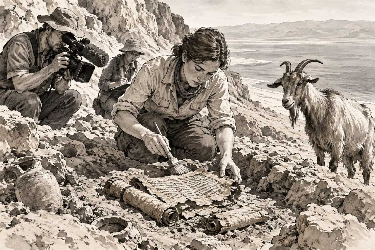 BBC's Witness History Digs Up The Dead Sea Scrolls, Goat Included