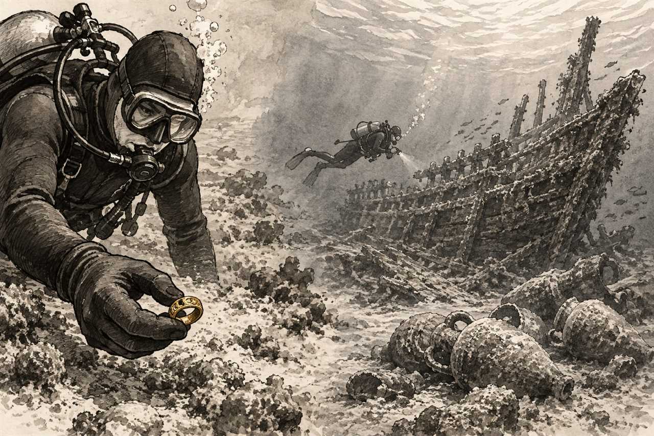 Divers Find Gold Ring and Shipwrecks Off Israel, a Thousand Years Apart
