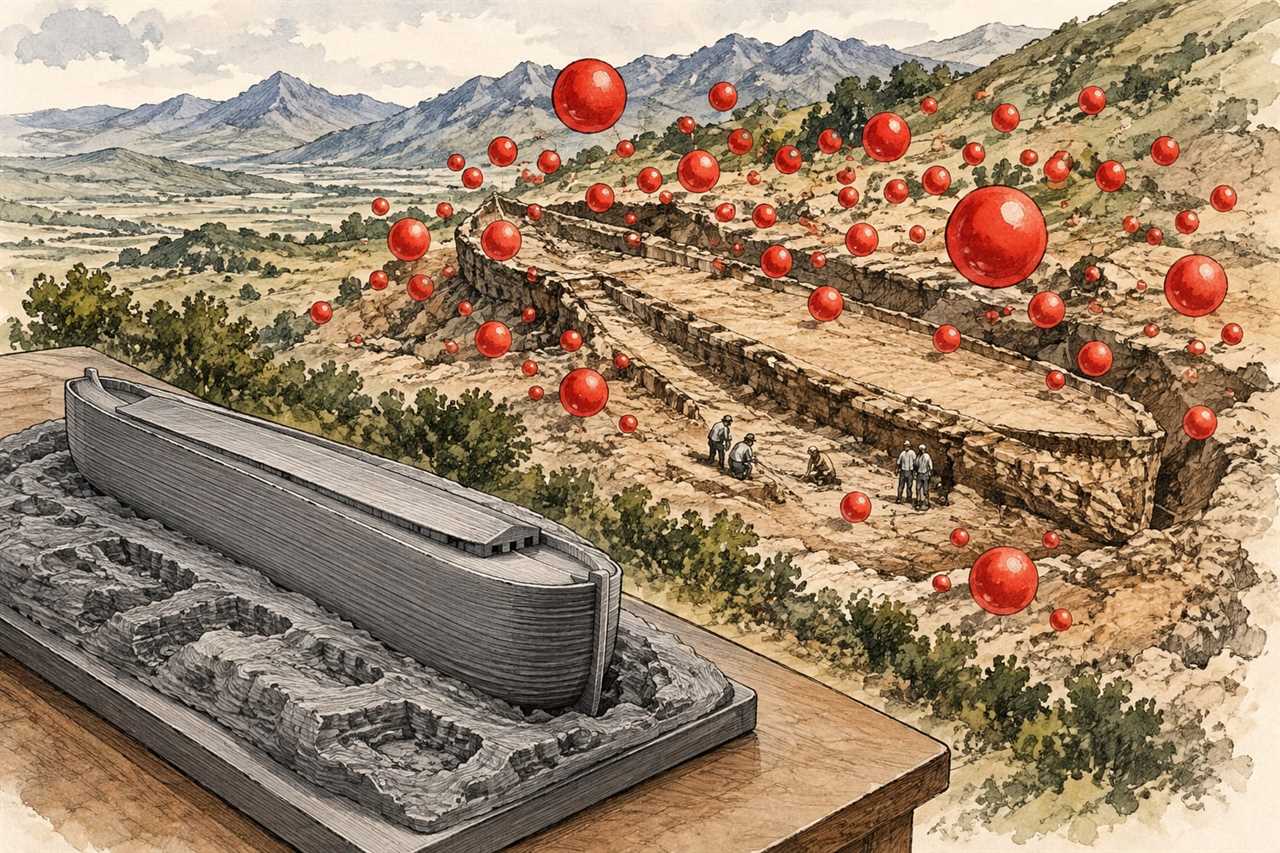 A 3D-Printed Model and a Lot of Red Bubbles: Where the Noah's Ark Dig in Turkey Actually Stands